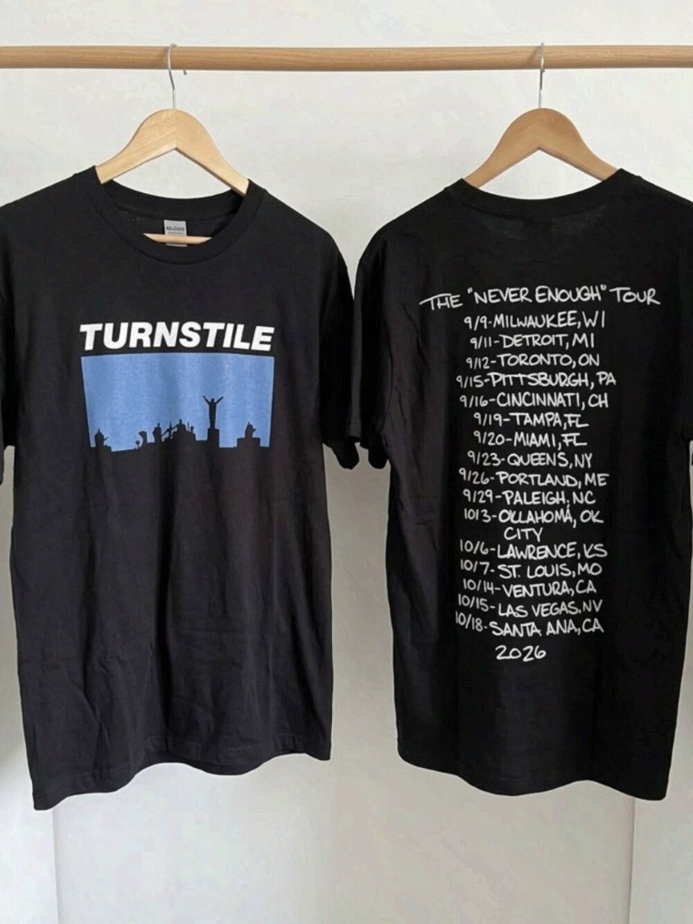 Turnstile The Never Enough Tour 2026 T-Shirt Reprint